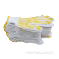 Hespax Non-slip 7G PVC Dotted Knitted Work Gloves